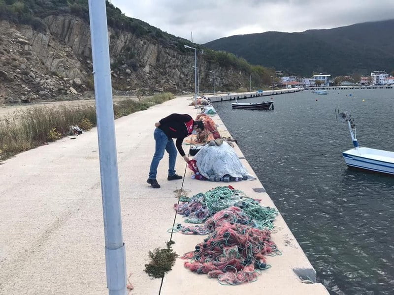 Balıkçıların ağları denetlendi