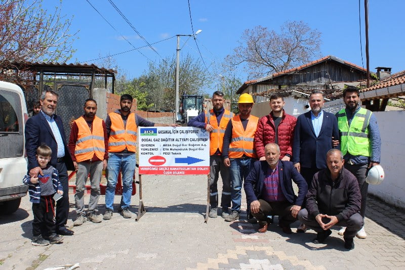 Aksakal’da doğalgaz çalışması