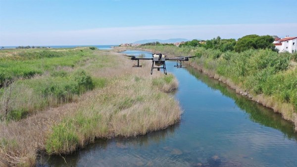 Sazlık Alanlar Dron İle İlaçlanıyor