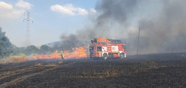 Susurluk Balıklıdere Mahallesinde meydana gelen buğday ekili arazide henüz belirlenemeyen bir nedenle başlayan angının diğer tarlalara da sıçraması nedeniyle buğday ekili bulunan toplam 75 dönüm arazideki buğday yanarak kül oldu.