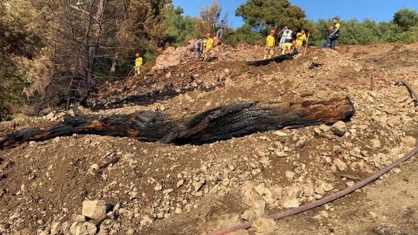 BURHANİYE’DEKİ YANGIN SÖNDÜRÜLDÜ