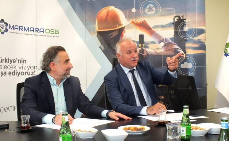 Marmara OSB Yönetim Kurulu Başkanı Menderes Akar, Bandırma Basın Temsilcileri ile Buluştu