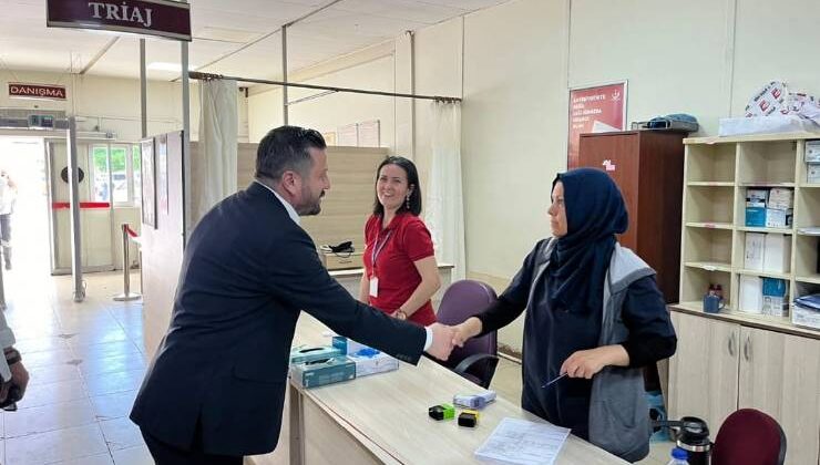 AK Parti İl Başkanı Mehmet Aydemir’den Devlet Hastanesi’ne Ziyaret