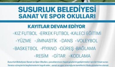 Susurluk Belediyesi Sanat ve Spor Okulları Kayıtları Devam Ediyor